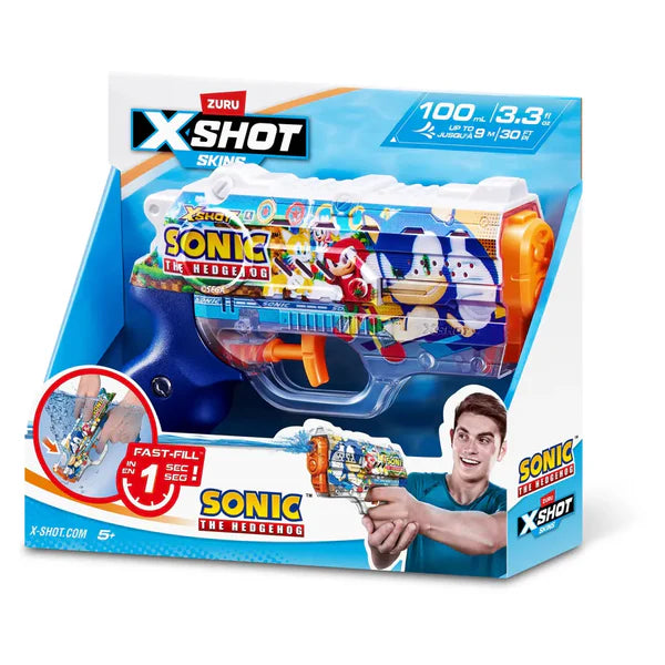 X-Shot Water Fast Fill Skins Nano Blaster (Sonic)