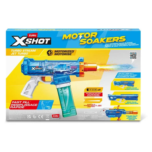 X-Shot Water Fast Fill Motor Soaker Turbo Stream Closed Box