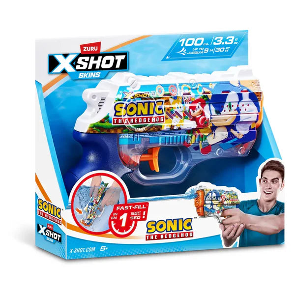 X-Shot Water Fast Fill Skins Nano Blaster (Sonic)