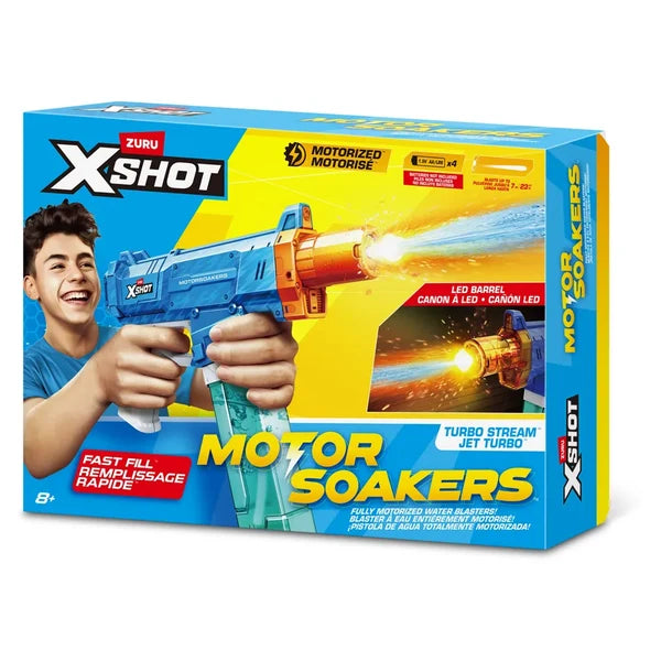 X-Shot Water Fast Fill Motor Soaker Turbo Stream Closed Box
