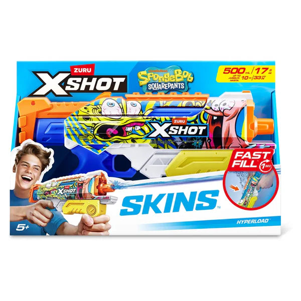 X-Shot Water Fast Fill Skins Spongebob Hyperload