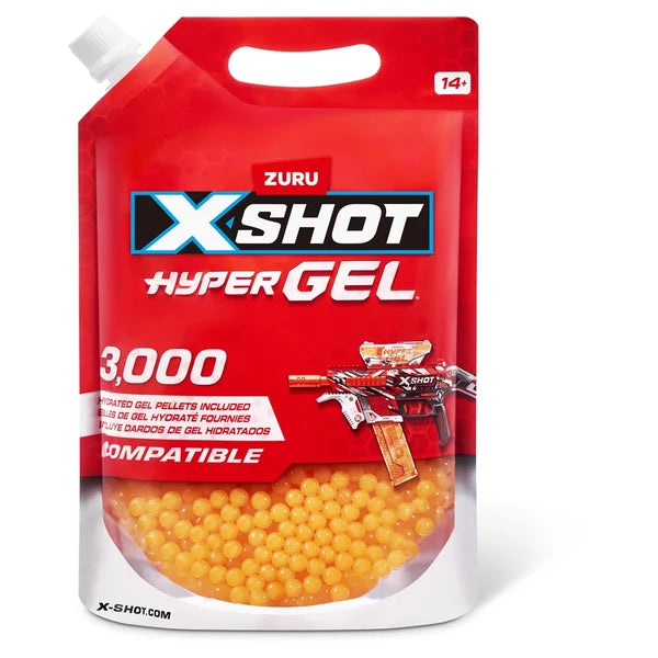 X-Shot Hyper Gel Gellet Refill (3000 Pcs) Foil Bag
