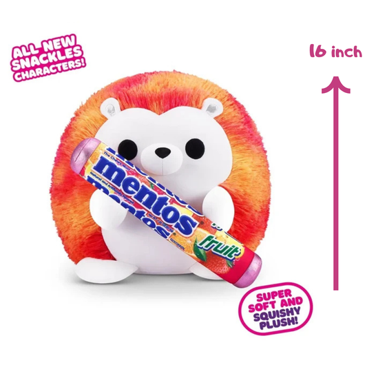 Snackles 16 inch Plush Series 2 Hedgehog & Mentos (Fruit)