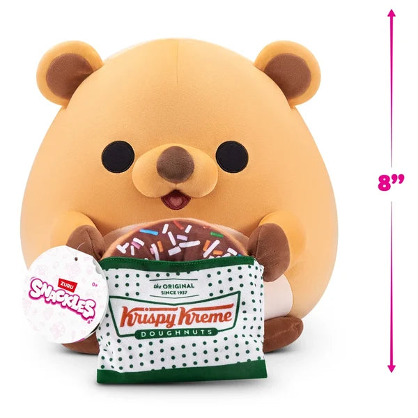 Snackles Core Licensed Plush 8 Inch Krispy Kreme
