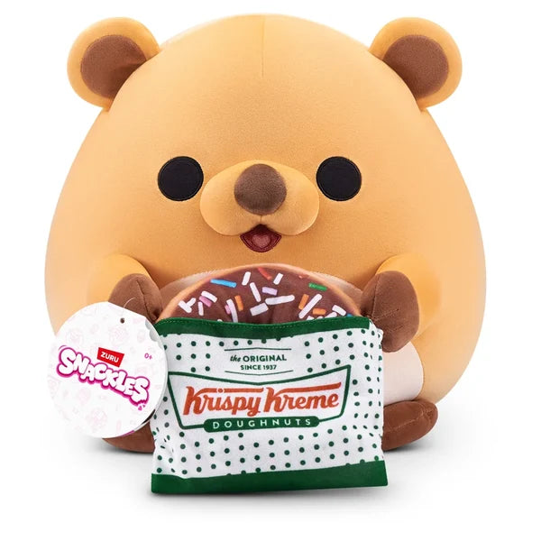 Snackles Core Licensed Plush 8 Inch Krispy Kreme